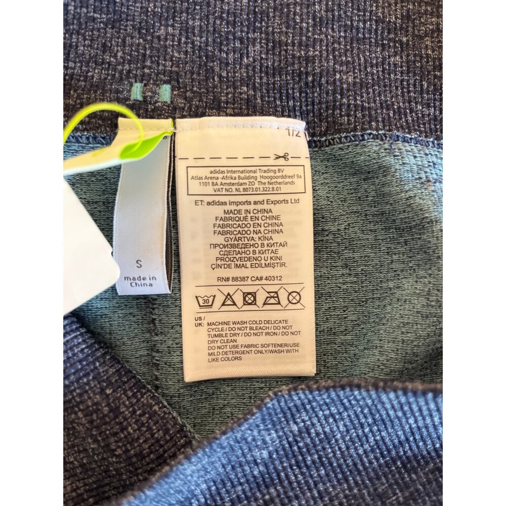 Adidas Neo Womens Ribbed Knit Leggings Size S Navy Athleisure Athletic NWT - Picture 5 of 9